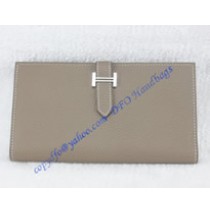 Hermes Bearn Long Wallet HW208 gray